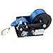 ICRPSTU 3500lbs Hand Winch Portable Steel Wire Strong Traction Ergonomic Handle Trailer Winch for Industry Outdoor