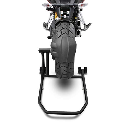 ConStands – Einarm Montageständer kompatibel mit Ducati Diavel/S 11-22 Schwarz Matt Hinterrad Single Classic Motorrad inkl. Adapter