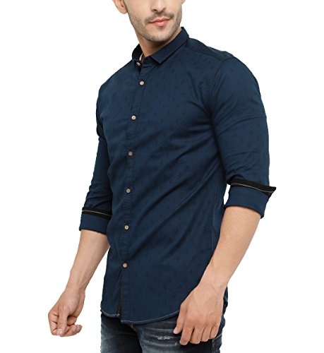 Image of SHOWOFF Men's Regular (Shirt Collar Navy Blue M)