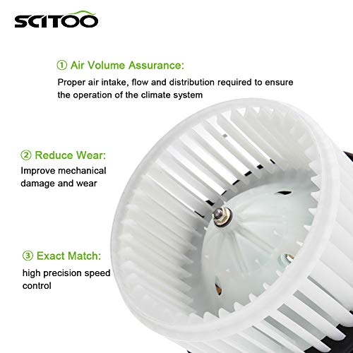 Image of SCITOO AC Heater Blower Motor w /Fan HVAC blower motor fit for 2005-2009 for Scion tC /2000-2005 for Toyota Celica /2001-2003 for Toyota RAV4 Front