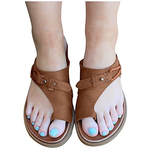 Sandalen voor in de zomer, met zachte bodem, ademend, antislip, voor dames, platte sandalen, outdoor, strand, beweging… - Image 5