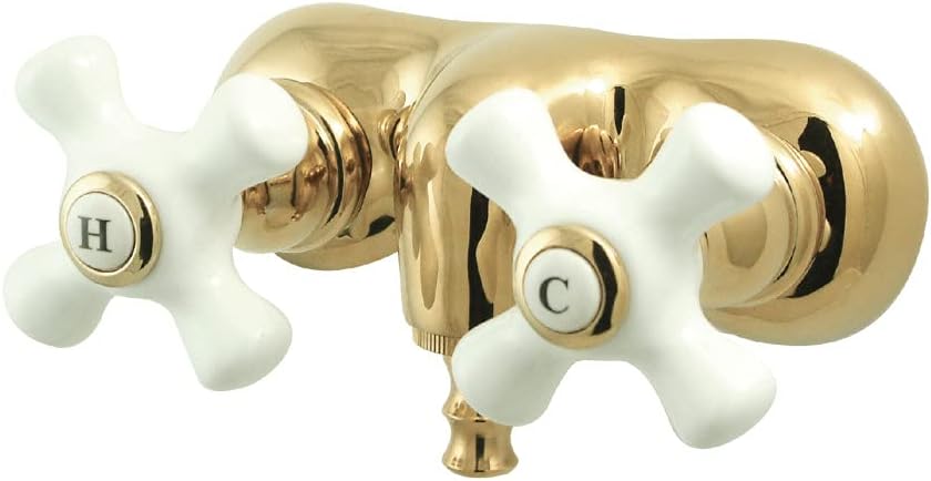 Kingston Brass CC49T8 Vintage 3-3/8-Inch Wall Mount Tub Faucet, Brushed Nickel