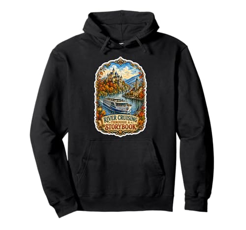 Danube River Cruise Europe Castle Scenic Travel Pullover Hoodie
