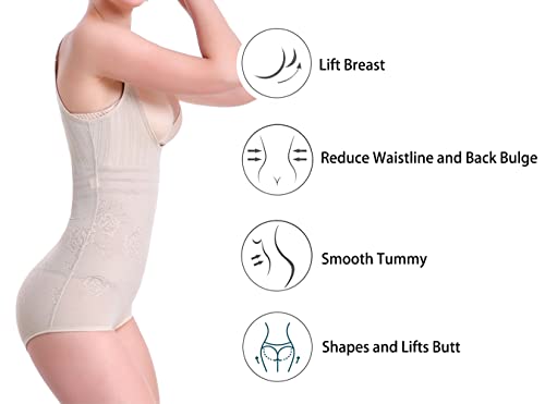 KSKshape Modelador corporal sem costura, busto aberto, modelador de controle firme para mulheres, Be