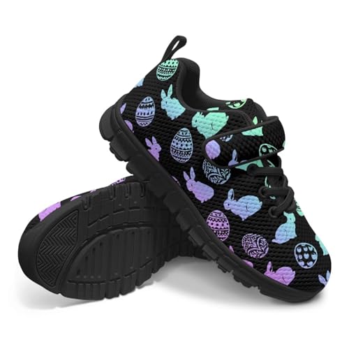 Boys Girls Tennis Shoes,Non-Slip Mesh Casual Sneakers with Black Sole Fashion Children's Single Buckle Sneakers