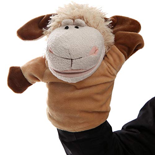 Animal Hand Puppets Set Of 2 By Betterline - Premium Quality, 9.5 Inches Soft Plush Hand Puppets For Kids- Perfect For Storytelling, Teaching, Preschool, Role-Play Toy Puppets (Cow And Sheep) #TOP2