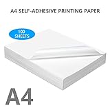 【Papel de impresión de alta calidad】 Hoja de adhesivo hecha de pulpa de madera pura de calidad, con una fuerte absorción de tinta que permite que la tinta se seque rápidamente, coloreando de manera uniforme y clara, con un gran efecto de impresión.