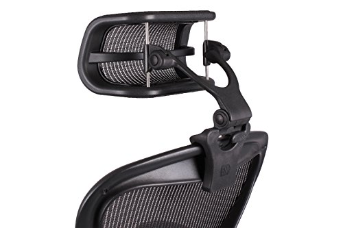 Engineered Now Il poggiatesta Originale per la Sedia Aeron Herman H4 Carbonio | I Colore e la Rete Si abbinano alla Sedia Aeron Classica 2016 e Modelli precedenti