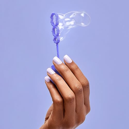 Image of KISS imPRESS No Glue Mani Press On Nails, Color, 'Picture Purplect', Violet, Short Size, Squoval Shape, Includes 30 Nails, Prep Pad, Instructions Sheet, 1 Manicure Stick, 1 Mini File (Pack of 2)