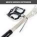 Bike Pedal Wrench, Bicycle Pedal Removal Tool with Extra Long Handle for Efficient Repair of Road and Mountain Bikes