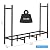 smusei Firewood Rack Outdoor Indoor 4Ft Heavy Duty Log Holder Adjustable Firewood Storage Rack Stand for Fireplace, Porches, Patios, 4Ft