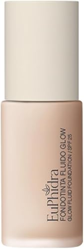 Euphidra Fondotinta Fluido Glow con Protezione Solare SPF25 Colore FG02, 30ml