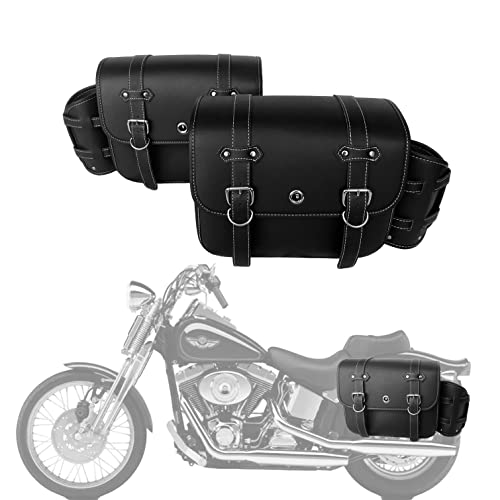 Alforjas para moto universales con portavasos y cierre miniatura 1