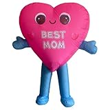 wylksylk Blow up Pink Love Heart Costume,Inflatable Costume for Adult,Birthday Thanksgiving Valentines Mother Day Halloween Costume (Love - Mother)
