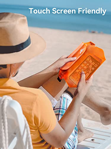 Image of HEETA 2 /3 /4 Pack Waterproof Pouch with Waist Strap, Screen Touchable Dry Bag with Adjustable Belt for Phone Valuables for Kayaking, Swimming, Snorkeling, Boating, Fishing, Surfing & Beach