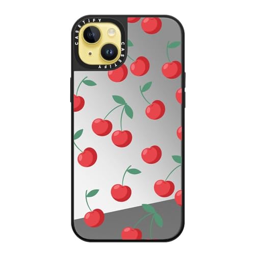 Coque miroir iPhone 14 Plus CASETiFY MagSafe cerises protection 1,5m - 3