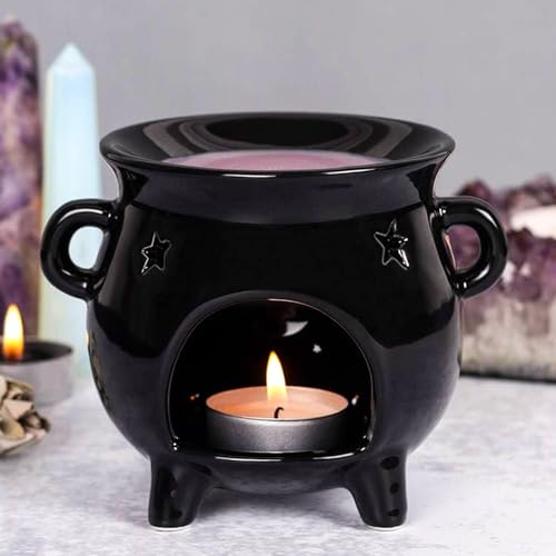 Tech Island Wax Melt Burner, Eden Cauldron Ceramic Oil Burners, Wax Melts, Aromatherapy Diffuser, Essential Oil Diffuser, for Home Decor, Air Fresheners, Room Décor
