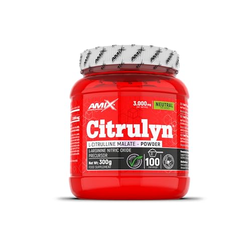 Amix™ Citrulyn® powder - Complemento alimenticio en polvo - Apoya el rendimiento físico y la producción de óxido nítrico - 300 g - Sabor: Natural