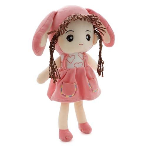Image of Pink Bunny Doll Soft Toy for Kids with Cute Hug-Friendly Plush for Babies, Toddlers & Children Safe, Lightweight & Easy to Clean (35CM)