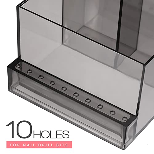 Support de présentation pour perceuse à ongles noir idéal pour votre table de manucure - 4