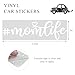 ZNDAW Momlife Car Decal, 3.2 × 2 Inches Cute Heart New Mom Windshield Sticker, Waterproof Die-Cut Vinyl Sticker Lovely Affirmation Decoration for Car Truck Van Wall Laptop (White)