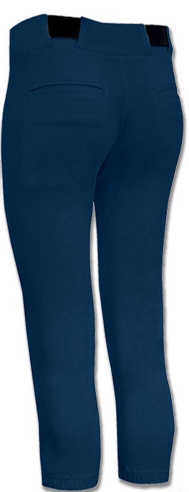 Joe's USA Womens Tournament Low-Rise Softball Pants-S-Navy