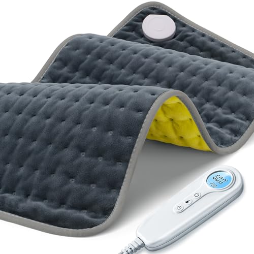 Heating Pad for Back Pain Relief,Electric Warming Pad for Cramps,Heated Neck Shoulder Wrap with 6 Heat Settings, Auto-Off,Machine Washable 12\"x24\",Christmas Gifts for Women/Men/Dad/Mom