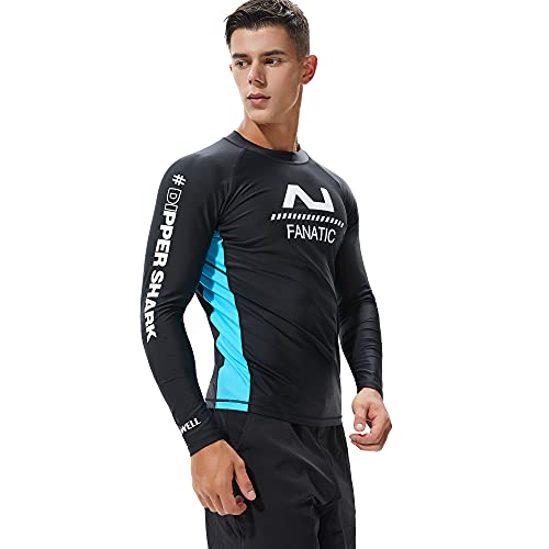 REAL FIELD Men's Long Sleeve Platinum UPF 50+ Rashguard Tight Rash Guards for Men2