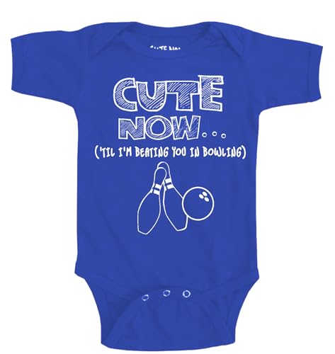 Cute Now... 'Til I'm Beating You In Bowling - Infant/Baby Bowlers Bodysuit Cotton Clothing