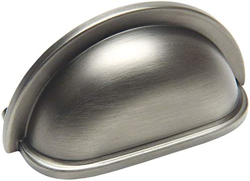 Cosmas 25 Pack 4310AS Antique Silver Cabinet Hardware Bin Cup Drawer Handle Pull - 3" Inch (76mm) Hole Centers