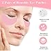 Under Eye Patches, Reusable Under Wrinkle Silicone Mask Pink, Plump Fine Lines & Wrinkles with Metal Eye Cream Applicator, Tin Case