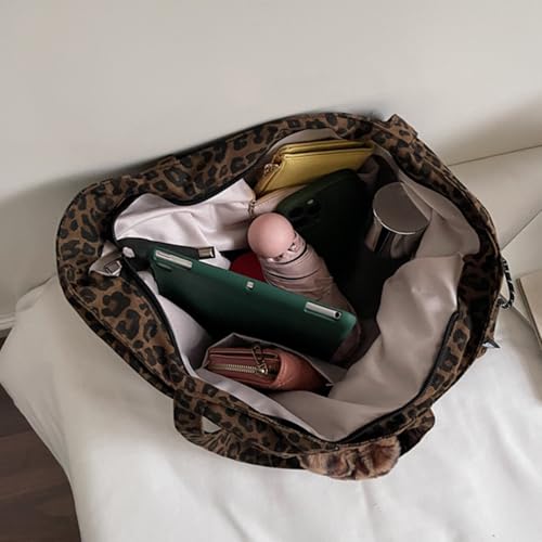 Bolsa Tote con Estampado Leopardo para Mujer miniatura 6