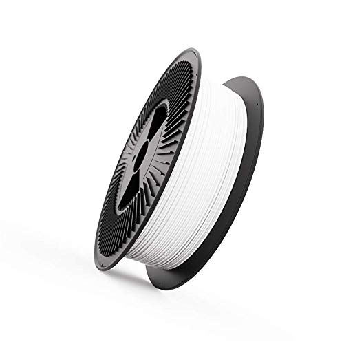 Filamento PLA Blanco 1.75 mm de Alta Resistencia para Impresoras 3D, Rollo de 3 kg con Acabado Mate y Tolerancia 0.02 mm
