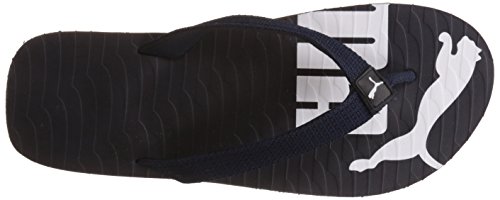 Image of Puma Unisex's Miami Valueline II DP Dark Denim and Puma White Flip Flops Thong Sandals - 6 UK /India (39 EU) (36136507)