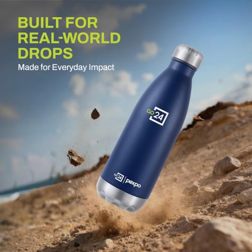 Go24 pexpo Electro Denim Blue 1500ml Stainless Steel Water Bottle - Image 7