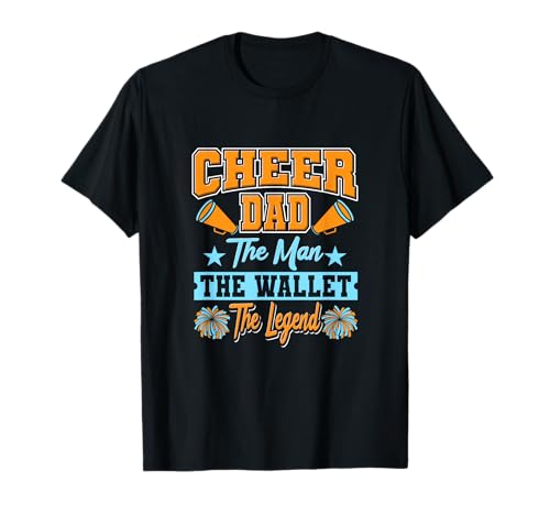 Cheer Dad Man Wallet Legend Cita Divertida Cheerleader Dad Camiseta