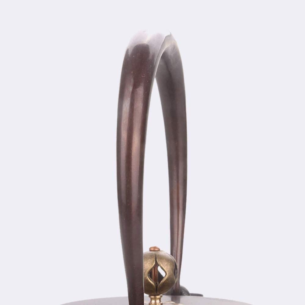 Theiere Fonte Théière Japonaise Théière En Fonte 1.4L Théière Eau Bouillante Service À Thé Théière À La Main Poignée En Cuivre Non Revêtu Couvercle En Cuivre Or Théière en Fonte Theiere Japonaise