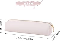 Vista 7 de iSuperb Estuche de lápiz PU Bolsa de cuero para lápices Bolsa de lápiz delgada Bolsa de papelería encantadora Bolsa de cosméticos portátil Bolsa