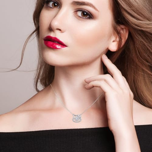 sterling silver contour pendant necklace, girl's jewelry 18 necklace, fashionable accessory necklace, can be the gift for girls.2