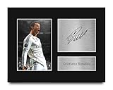 HWC Trading Cristiano Ronaldo Real Madrid Gifts Printed Signed Autograph Picture for Soccer Fans and Supporters - US Letter Size
