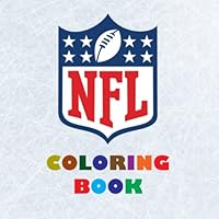 NFL Coloring Book: Super book containing every team logo from the NFL for you to color in - Original birthday present / gift idea. 1791310273 Book Cover