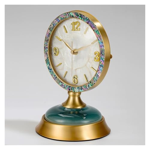 Reloj latón para el hogar con acabados elegantes y vidrio HD nitidez 7