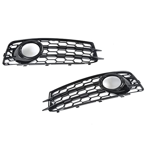 Grille de phare antibrouillard avant noir brillant pour Audi A3 8P 2008-2012