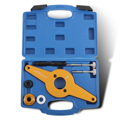 maXpeedingrods Vibration Damper Holding Tool Crankshaft Pulley Removal Shock Absorber for Audi for Seat for Skoda for VW 1.8 2.0 4V TFSi EA888, Replace T10531