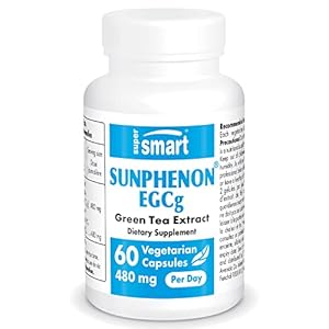 Supersmart – Sunphenon ® EGCg 480 mg Per Day – Extract of Green Tea – 20 Times Stronger Than Vitamin E – Antioxidant…