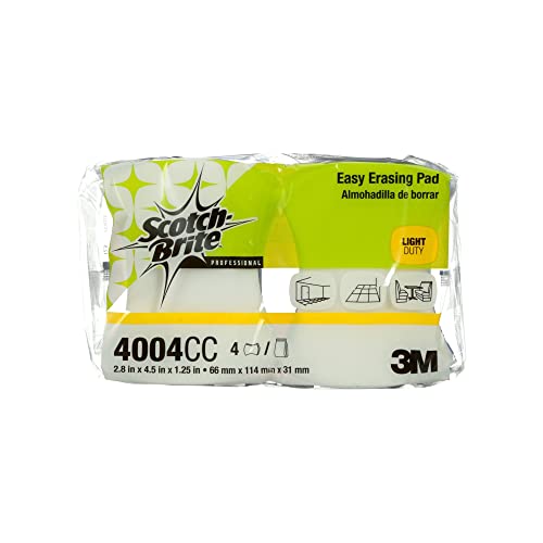 Image of 3M Easy Erasing Pad 4004BP, 2.8 in x 4.5 in x 1.2 in, 60 /Case