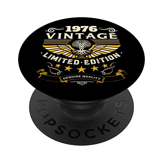 Retro 1976 Birthday Pop Socket divertido regalo de cumpleaños 1976 1976 PopSockets PopGrip Intercambiable