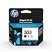 HP 303 T6N02AE, Negro, Cartucho Original de Tinta, compatible con impresoras de inyección de tinta HP Tango, Tango X, Envy 6220, 6230, 7130, 7830