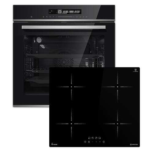 Conjunto: 60cm Horno electrico empotrable EB8017ED + 59cm Placa induccion IH85900RL | Catálisis | Función Pizza | Parrilla | Aire circulante | Aire caliente | Temporizador automático | SET8017IH859RL