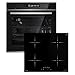 Produktbild Autarkes Herdset: 60cm Einbaubackofen EB8017ED + 59cm Induktionskochfeld IH85900RL | Katalyse | Pizzafunktion | Grill | Umluft | Heißluft | Automatik-Timer | SET8017IH859RL